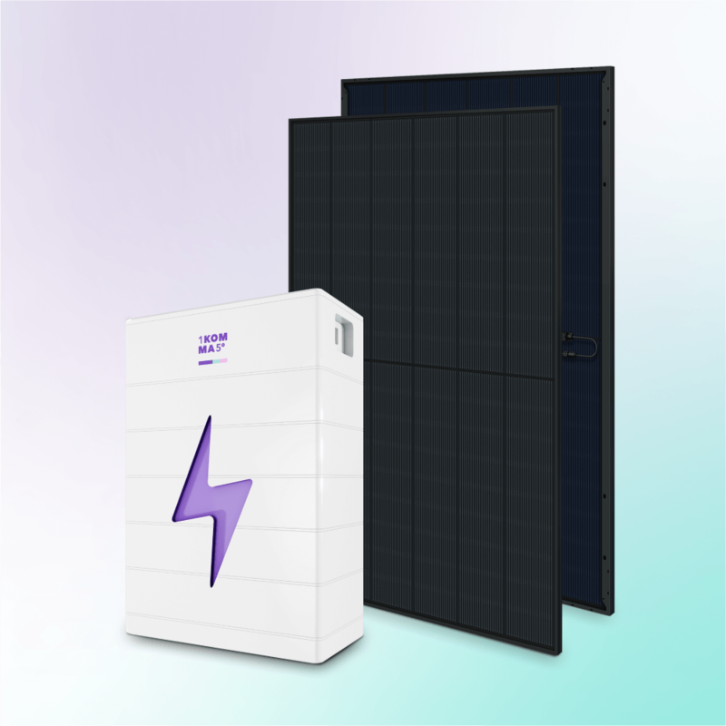 1KOMMA5° Stromspeicher mit PV Modul